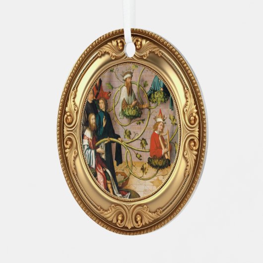 Root of Jesse Tree Advent  メタルオーナメント (正面左)