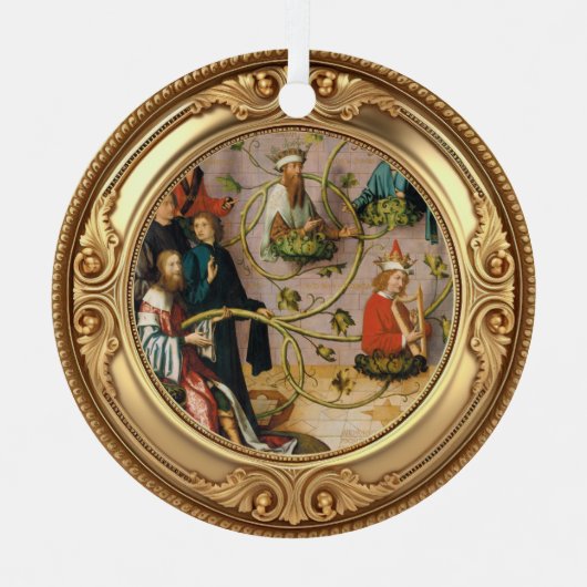 Root of Jesse Tree Advent  メタルオーナメント (正面)