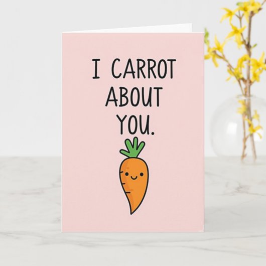 Root Vegetable About You Card カード (黄色い花)
