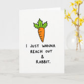 Root Vegetable Funny Friend Card カード (黄色い花)