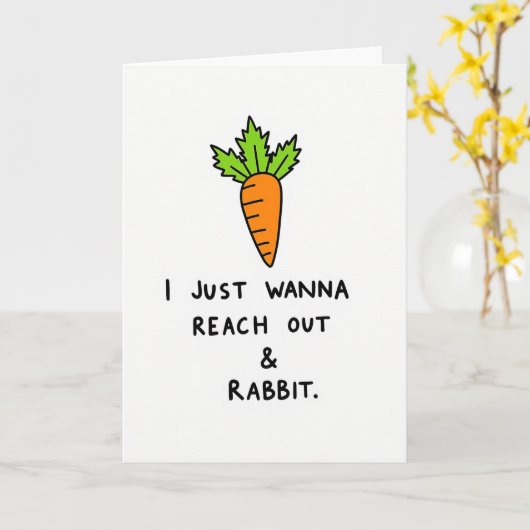 Root Vegetable Funny Friend Card カード (黄色い花)