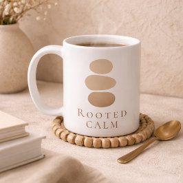 Rooted Calm Pebbles Classic Mug, 11 oz コーヒーマグカップ