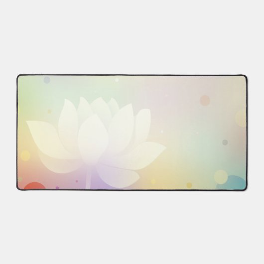 Rooted Elegance with Lotus デスクマット (正面)