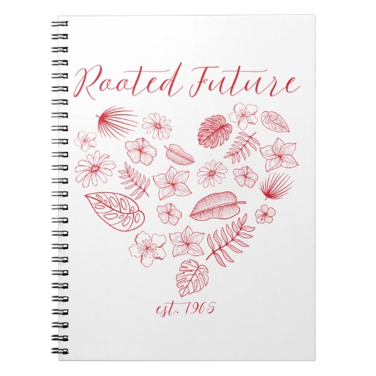 Rooted Future est. 1965 スパイラルフォトノート ノートブック (正面)