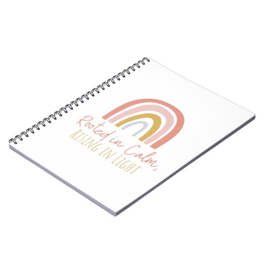 Rooted in Calm, Rising in Light Journal Notebook ノートブック (左側)
