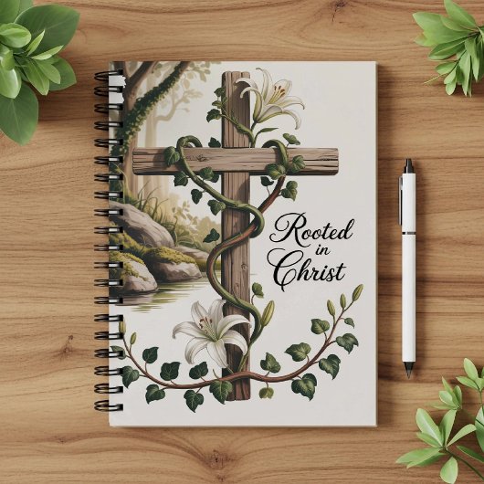 Rooted in Christ, Christian faith notebook  ノートブック