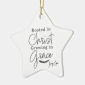 Rooted in Christ Growing in Grace Christmas セラミックオーナメント (左)