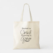 Rooted in Christ Growing in Grace Holiday Tote Bag トートバッグ (裏面)