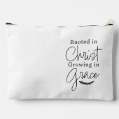 Rooted in Christ Growing in Grace Religious アクセサリーポーチ (裏面)