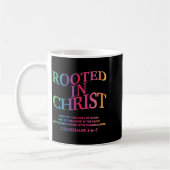 Rooted In Christ Is King Christian Jesus God Son S コーヒーマグカップ (左)