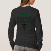 Rooted in Christ Personalized Long-Sleeved Shirt Tシャツ (裏面)
