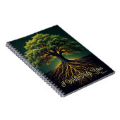 Rooted in Faith Growth Journal - Oak Tree Art ノートブック (右側)