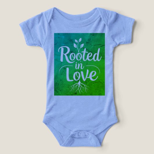 Rooted in Love -Baby Bodysuit with Nature-Inspired (デザイン正面)