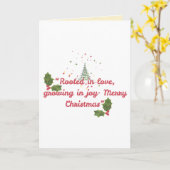 Rooted in Love, Growing in Joy—Botanical Christmas カード (黄色い花)