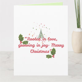 Rooted in Love, Growing in Joy—Botanical Christmas カード