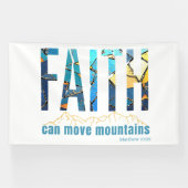 Rooted in Matthew 21:22 横断幕 (横)