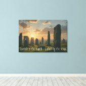 Rooted in the earth, guided by the stars キャンバスプリント (インサイチュ (ウッドフロア))