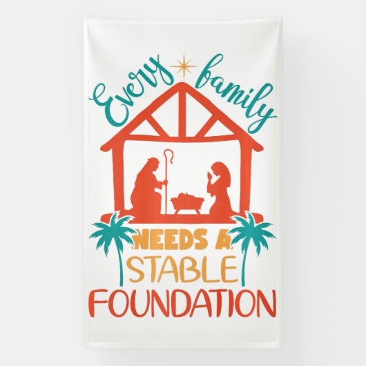 Rooted in the Nativity 横断幕 (縦)