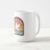 Rooted n love,rising in faith design コーヒーマグカップ (正面右)