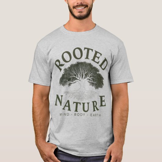 Rooted Nature: Mind, Body & Earth Connection Tシャツ (正面)