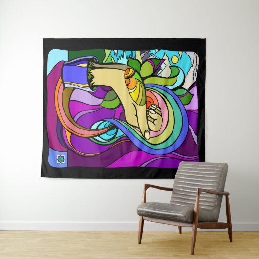 Rooted Potential タペストリー (インサイチュ(横))