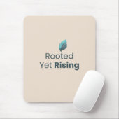 Rooted Yet Rising Minimal Motivational Mouse Pad マウスパッド (マウス)