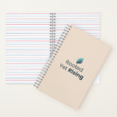 Rooted Yet Rising Minimal Motivational Notebook ノートブック (内側)