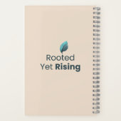 Rooted Yet Rising Minimal Motivational Notebook ノートブック (裏面)