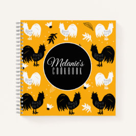 Rooters手描きフローラファームパターン ノートブック