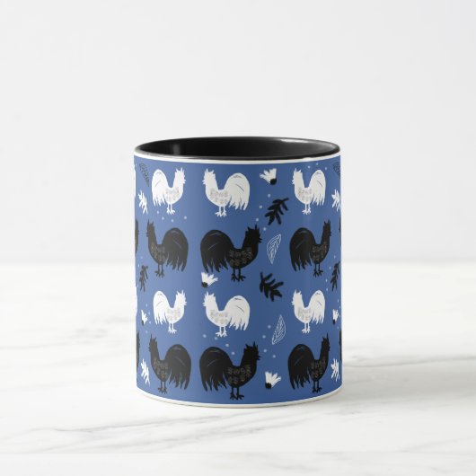 Rooters手描きフローラファームパターン マグカップ (中央)