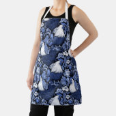 Rooters in the Garden Blue and White エプロン (インサイチュ)