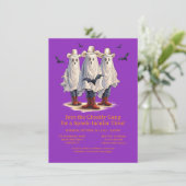 Rootin’ Tootin’ Cowboy Ghosts Western Halloween 招待状 (スタンド正面)