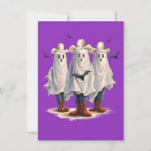 Rootin’ Tootin’ Cowboy Ghosts Western Halloween 招待状 (裏面)