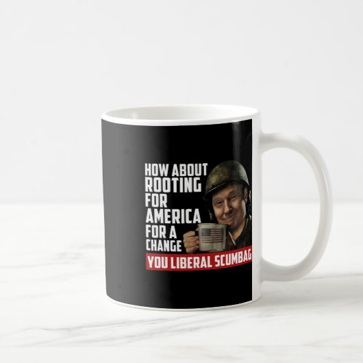 Rooting For America For Changeアンチ コーヒーマグカップ (右)