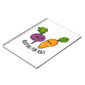 Rooting For You おもしろい Veggie Pun ノートブック (左側)