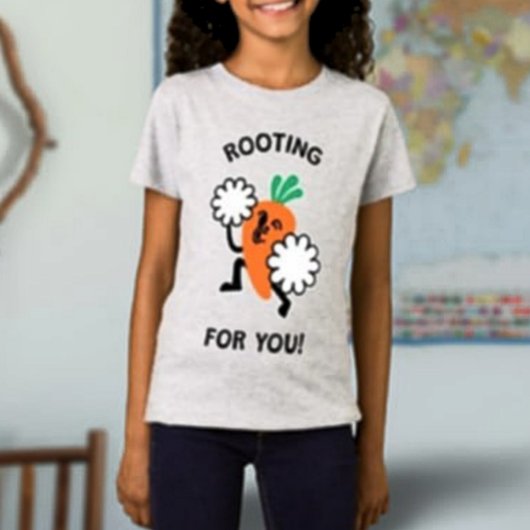 Rooting For You - Carrot Cheleaderキッズシャツ Tシャツ