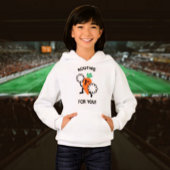 Rooting For You - Carrot Cheleader Kidsフード付きスウェットシ