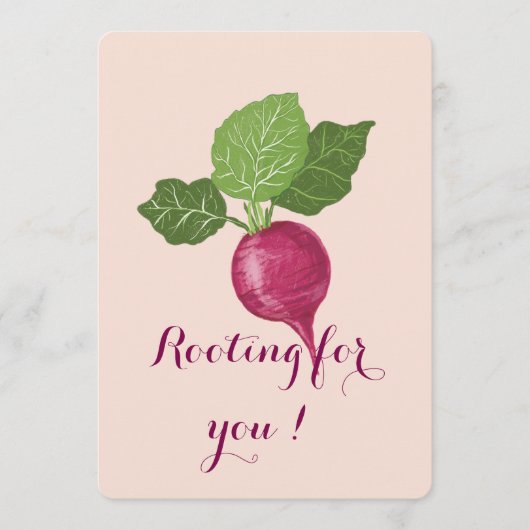 Rooting for you encouragement Card  (正面)