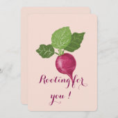 Rooting for you encouragement Card  (正面/裏面)