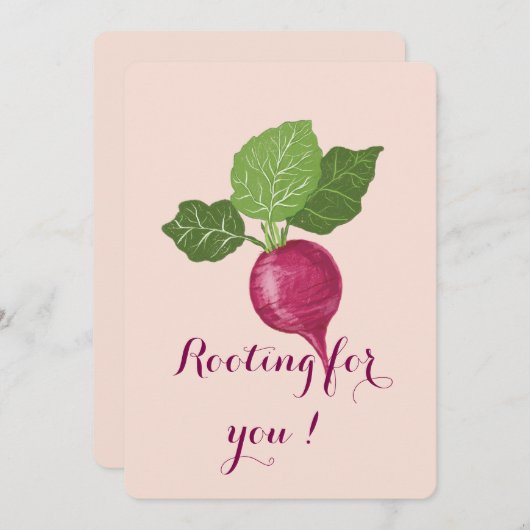 Rooting for you encouragement Card  (正面/裏面)