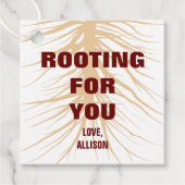 Rooting For You Giftラベル、園芸植物ルート フェイバータグ (正面)