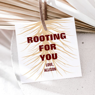 Rooting For You Giftラベル、園芸植物ルート フェイバータグ