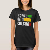 Roots And Culcha Rasta Colors Reggae Tシャツ (正面)