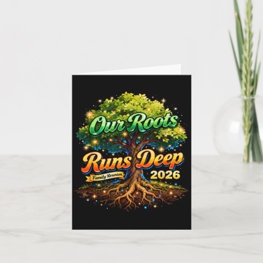 Roots Run Deep ファミリーリユニオン 2026 思い出 カード (正面)