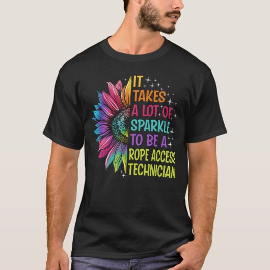 Rope Access Technician Sparkle Tシャツ (正面)