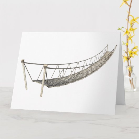 Rope Bridge カード (黄色い花)