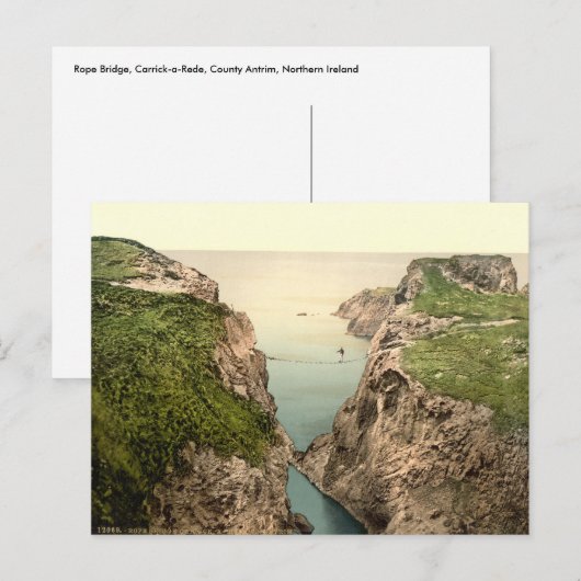 Rope bridge, Carrick-a-Rede, County Antrim ポストカード (正面/裏面)
