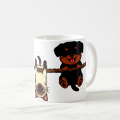 Rope Buddies: Calico Cat, Siamese Acrobat & Happy コーヒーマグカップ (正面右)