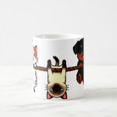 Rope Buddies: Calico Cat, Siamese Acrobat & Happy コーヒーマグカップ (中央)