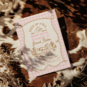 Rope Gingham Cowgirl Birthday Invitation 招待状